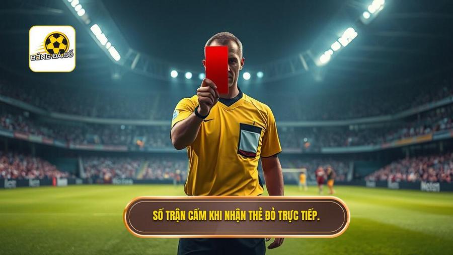 Số trận cấm khi nhận thẻ đỏ trực tiếp.