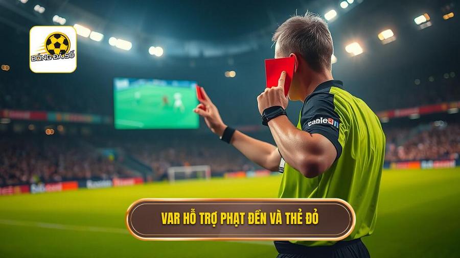 VAR hỗ trợ phạt đền và thẻ đỏ