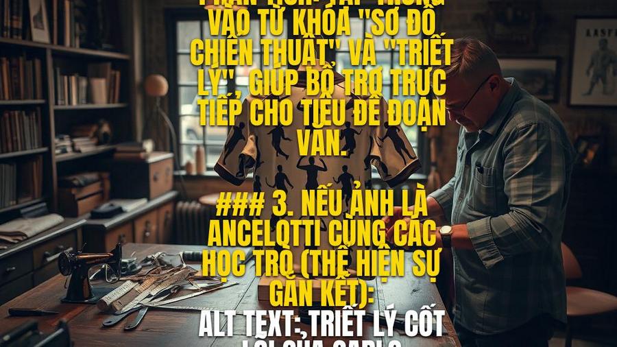 Chiến thuật Carlo Ancelotti: Nghệ thuật của sự linh hoạt và quản trị nhân sự đỉnh cao 1 Triết lý cốt lõi trong chiến thuật Carlo Ancelotti: "Custom-made"