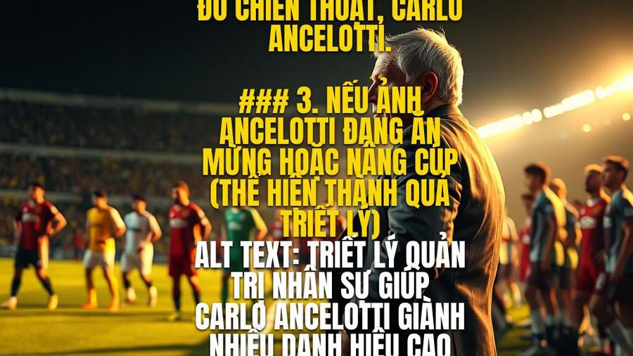 Triết lý cốt lõi trong chiến thuật Carlo Ancelotti